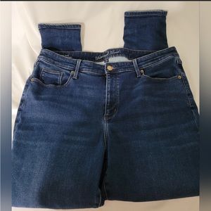 Plus size Universal thread fleece lined high rise skinny jeans.